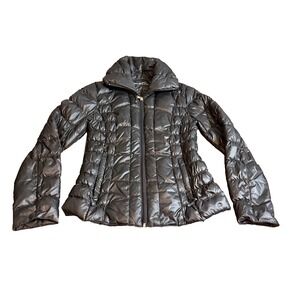 Kenneth‎ Cole Puffer Jacket Women's S Black Down Coat Warm